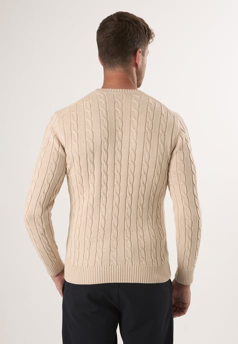 Pullover Pullover Mit Rundhalsausschnitt Aus Kabelstrick - Image 3