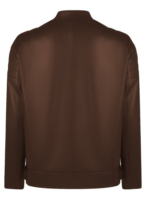 Lederjacke Lederjacke Mit Reißverschluss - Image 3