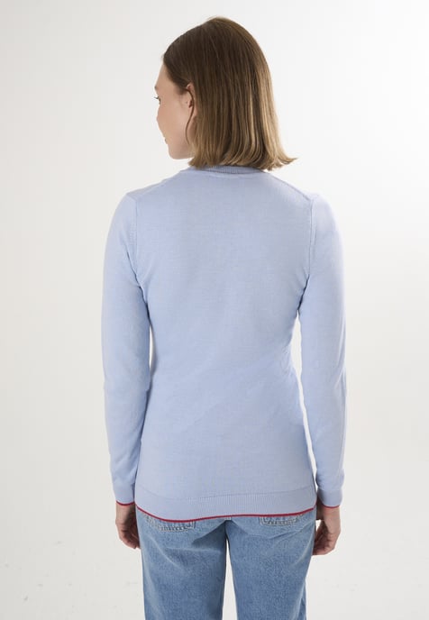 Pullover V-Ausschnitt-Strickpullover - Image 3