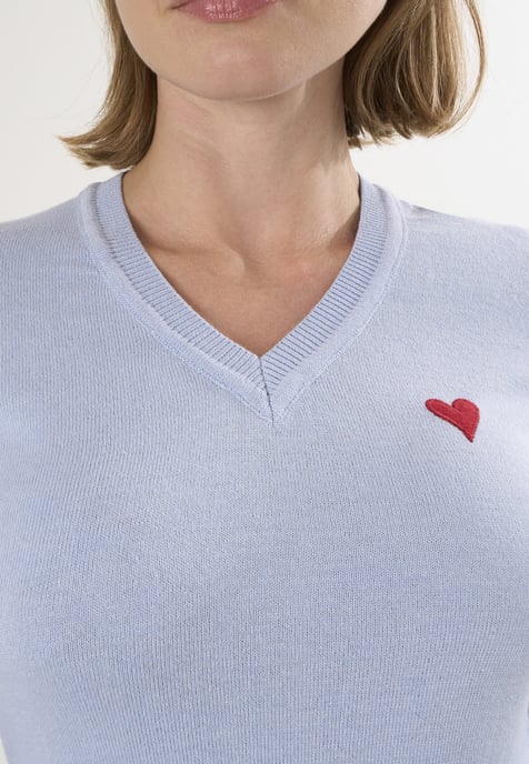 Pullover V-Ausschnitt-Strickpullover - Image 4