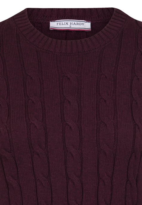 Pullover Kabelstrick-Pullover Mit V-Ausschnitt - Image 2