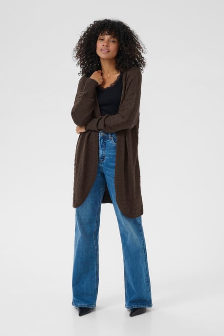Strickjacke KAemria Strickjacke Regular fit dark brown - Image 1