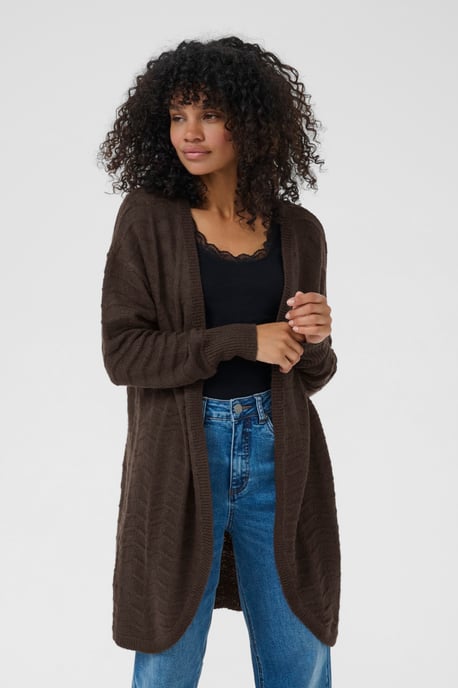 Strickjacke KAemria Strickjacke Regular fit dark brown - Image 3