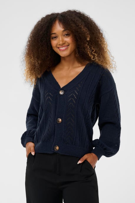 Strickjacke CRHoliday Strickjacke Straight fit dark blue - Image 3