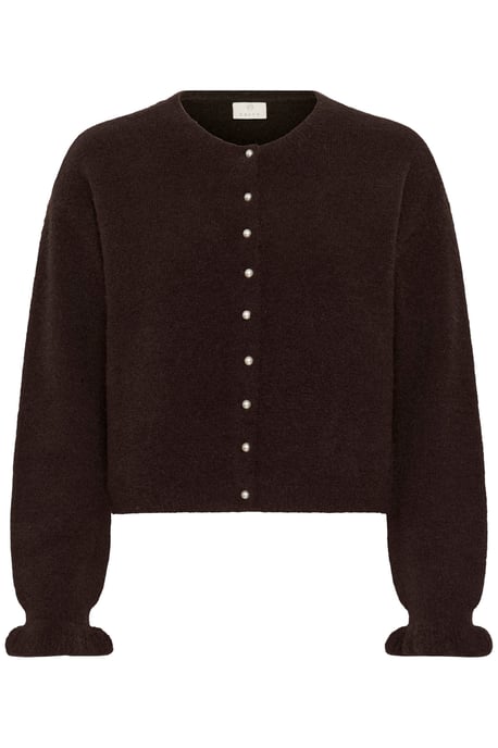 Strickjacke KAcourson Strickjacke Loose fit dark brown - Image 4