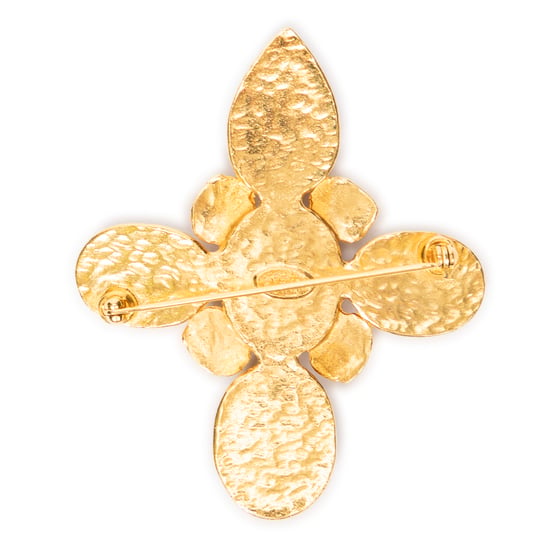 CC Stone Cross Brooch  Brosche - Image 4