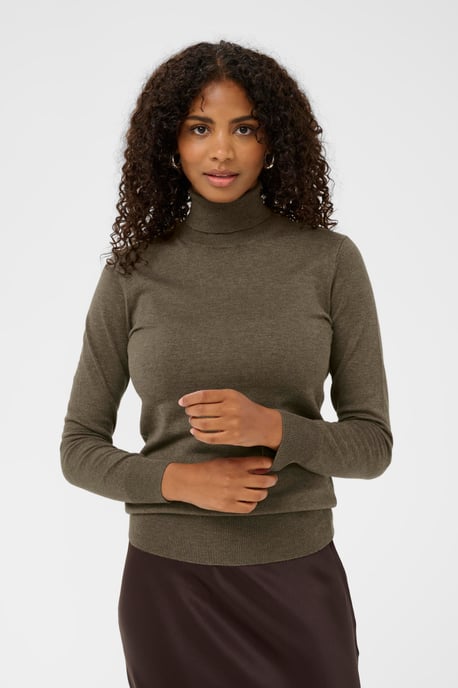Rollkragen Astrid Rollkragen Slim fit brown - Image 3