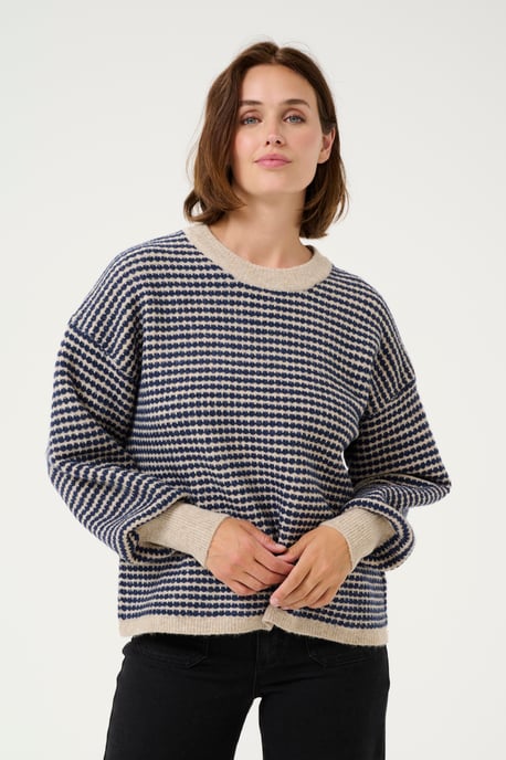 Strickpullover KAellery Strickpullover Loose fit navy - Image 3