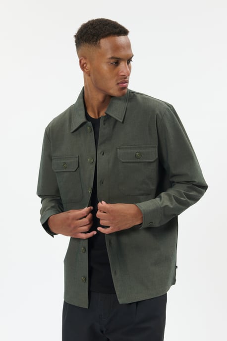 Overshirts MAdamo Overshirts Gerade Passform dark green - Image 2
