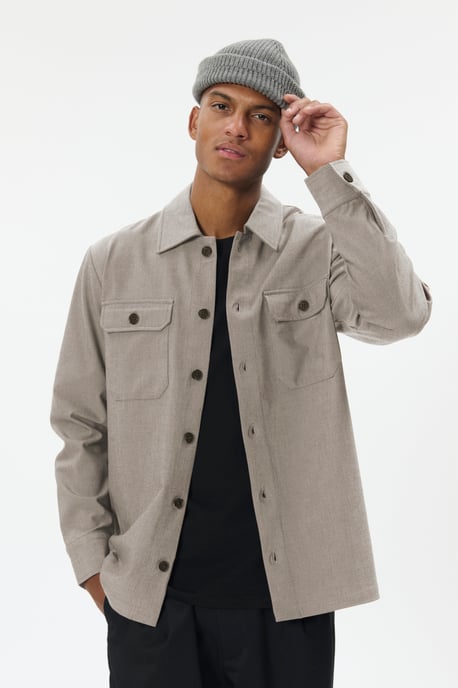 Overshirts MAdamo Overshirts Gerade Passform grey - Image 4