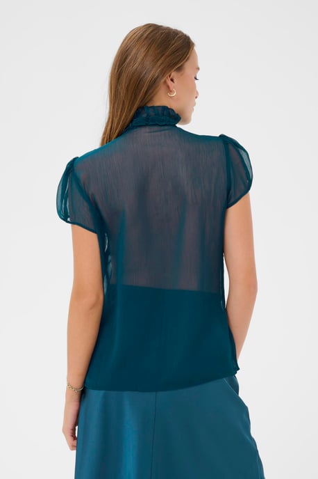 Langarm - Hemd LiljaSZ Langarm - Hemd Gerade Passform blue - Image 3