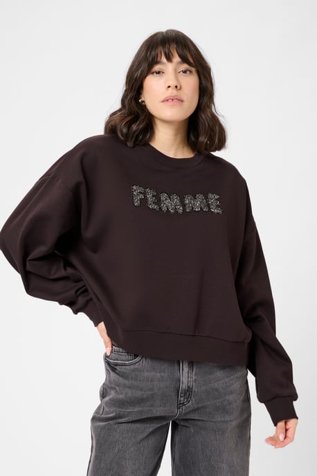 Sweatshirt KAlise Sweatshirt Oversize fit dark brown - Image 5
