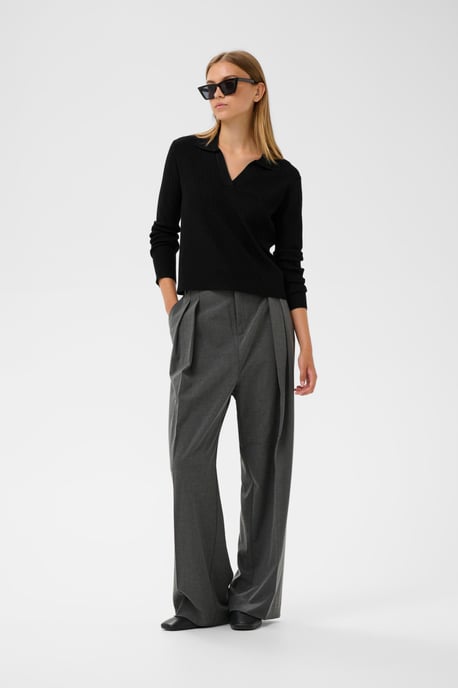 Strickpullover YenahIW Strickpullover Classic fit black - Image 2