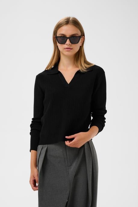 Strickpullover YenahIW Strickpullover Classic fit black - Image 4