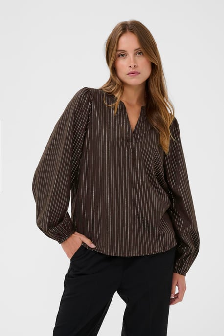 Langarm-Bluse KAluise Langarm-Bluse Regular fit dark brown - Image 3