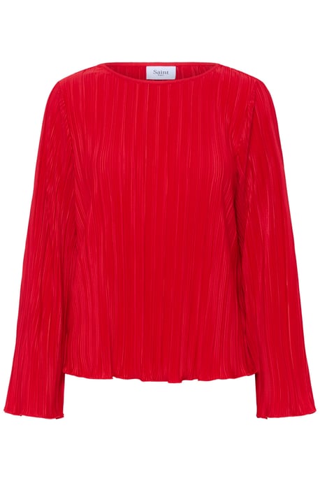 Langarm-Bluse ZuniSZ Langarm-Bluse Gerade Passform red - Image 1