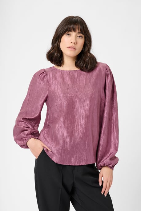 Langarm-Bluse KArizz Langarm-Bluse Regular fit purple - Image 3