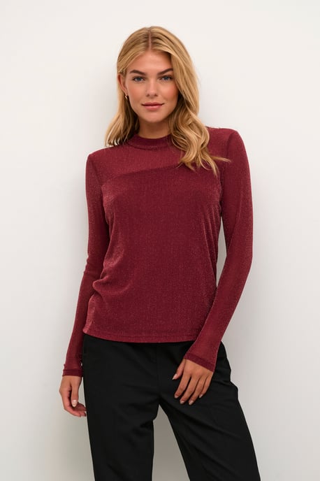 Langarm-Bluse KAolga Langarm-Bluse Regular fit bordo - Image 2