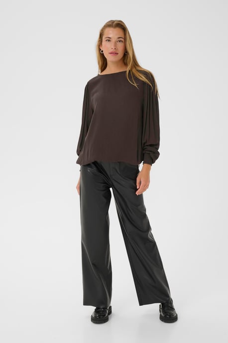 Langarm-Bluse KAstina Langarm-Bluse Regular fit dark brown - Image 1