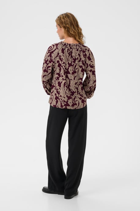 Langarm-Bluse CRLucy Langarm-Bluse Regular fit bordo - Image 5