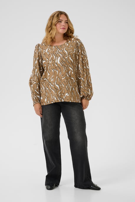 Langarm-Bluse KCmilina Langarm-Bluse Regular fit beige - Image 2