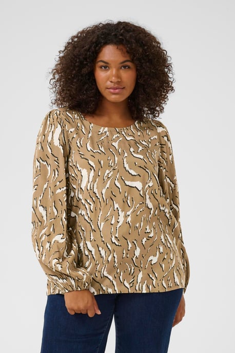 Langarm-Bluse KCmilina Langarm-Bluse Regular fit beige - Image 5