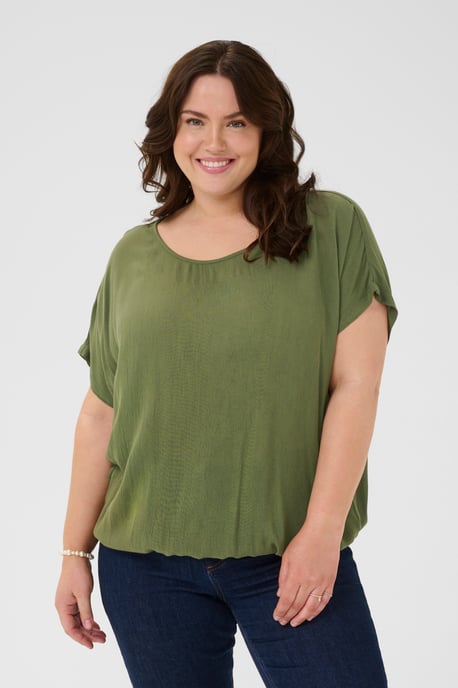 Kurzarm-Bluse KCami Kurzarm-Bluse Loose fit green - Image 3