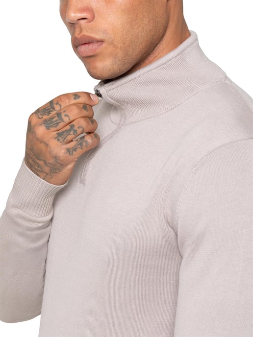 Enzo Milano | Herren Half Zip Strickpullover - Image 3