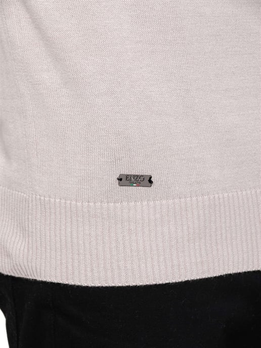 Enzo Milano | Herren Half Zip Strickpullover - Image 4
