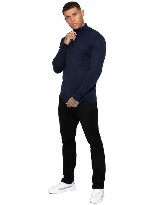 Enzo Milano | Herren Half Zip Strickpullover - Image 5