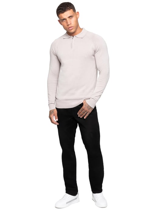 Enzo Milano | Herren Polo-Pullover mit Halbem Reißverschluss - Image 4