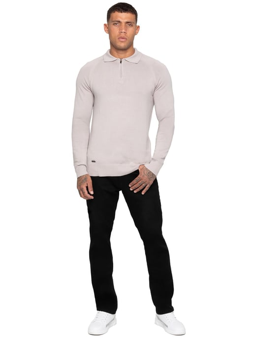 Enzo Milano | Herren Polo-Pullover mit Halbem Reißverschluss - Image 5