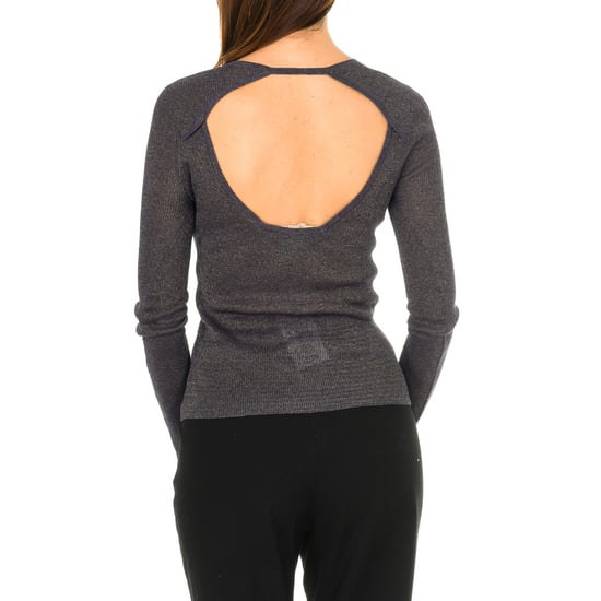 Damen-Langarmpullover mit Rückenöffnung 3Y5M2A-5M1TZ - Image 3