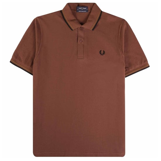 Fred Perry - Limettengrünes, Kastanienbraunes Poloshirt Mit Doppelstreifenkragen - Image 1