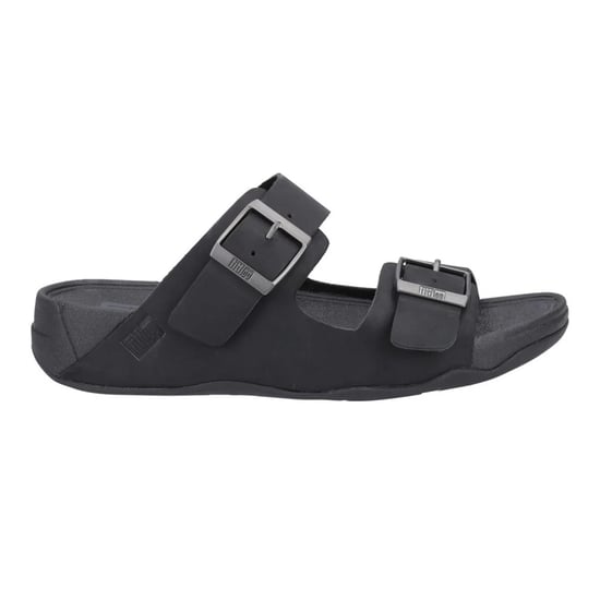 FitFlop - Herren Badesandale "Gogh Moc", Leder (Schwarz) - Image 1