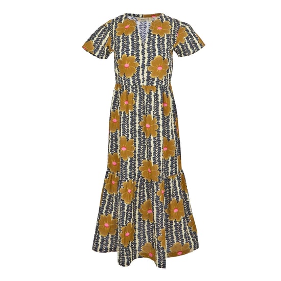Regatta - "Orla Kiely" Midikleid Gestuft für Damen (Gelb) - Image 1