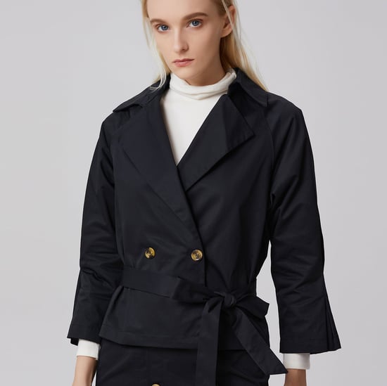 Zweireihige Trenchcoatjacke aus Baumwolle - Image 1