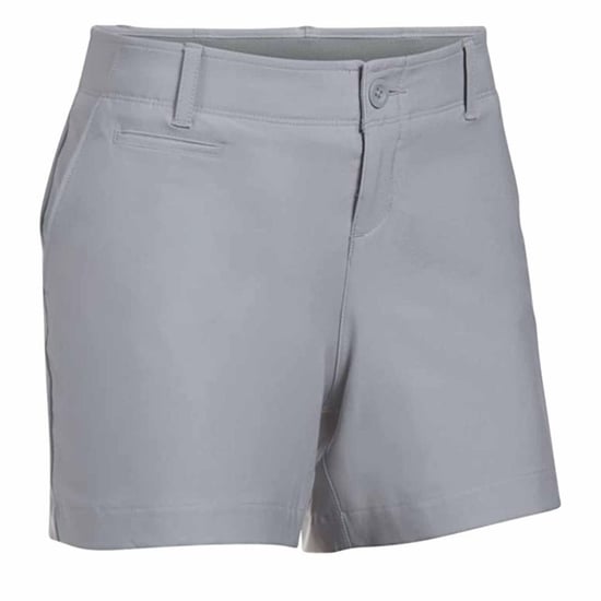 Under Armour Links 4-Zoll Damen Golfshorts in Grau - Image 1