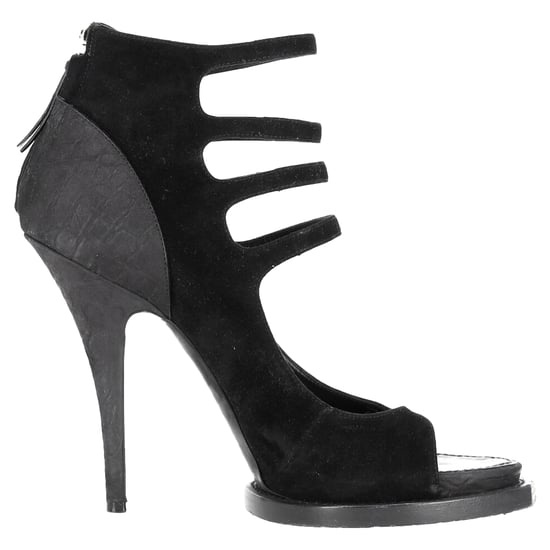 Givenchy Riemchen-Plateau-Sandaletten aus schwarzem Wildleder - Image 1