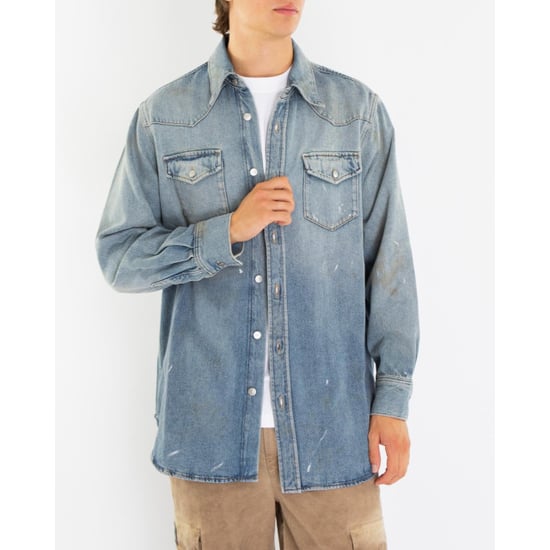 Karty Jeanshemd im Used-Look - Image 4