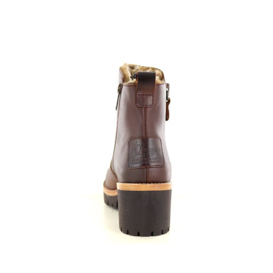 Panama Jack Damen Pauline B9 Bark wasserdichte Lederstiefeletten mit Absatz - Image 3