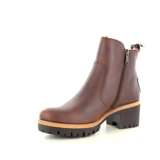 Panama Jack Damen Pauline B9 Bark wasserdichte Lederstiefeletten mit Absatz - Image 4