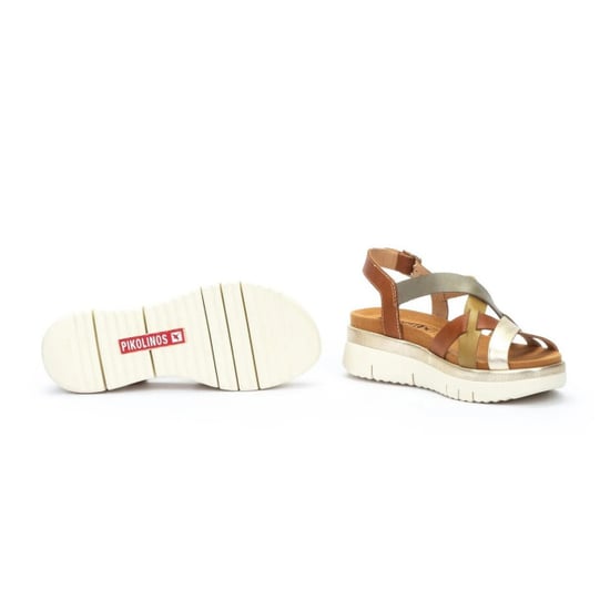Pikolinos Damen-Keilsandalen aus braunem Leder, extraleicht, für den Sommer - Palma - Image 5