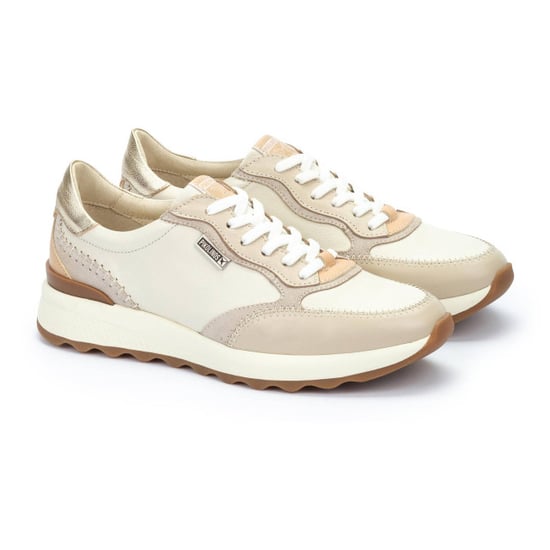 Pikolinos Damen-Sneaker aus beigefarbenem Leder mit Schnürung - Arrecife - Image 6