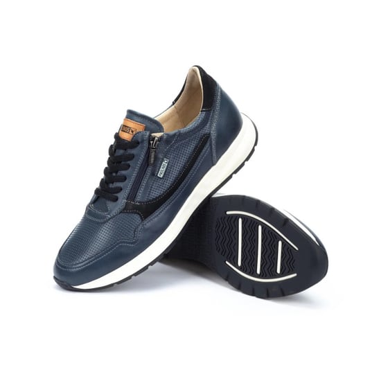 Pikolinos Herren-Sneaker aus blauem Leder, bequem und tragbar - Getafe - Image 3