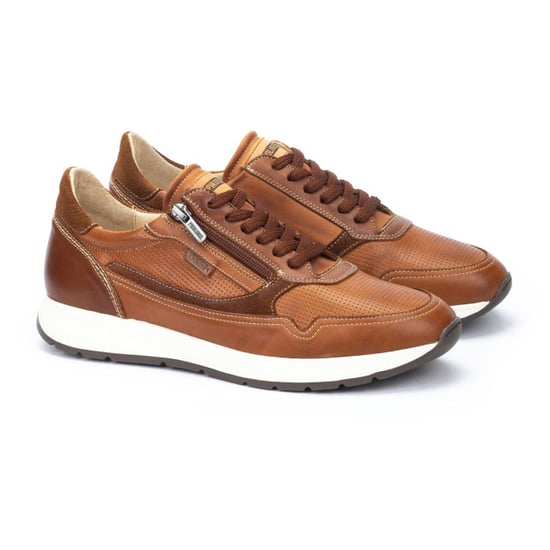 Pikolinos Herren-Sneaker aus braunem Leder, bequem und tragbar - Getafe - Image 3
