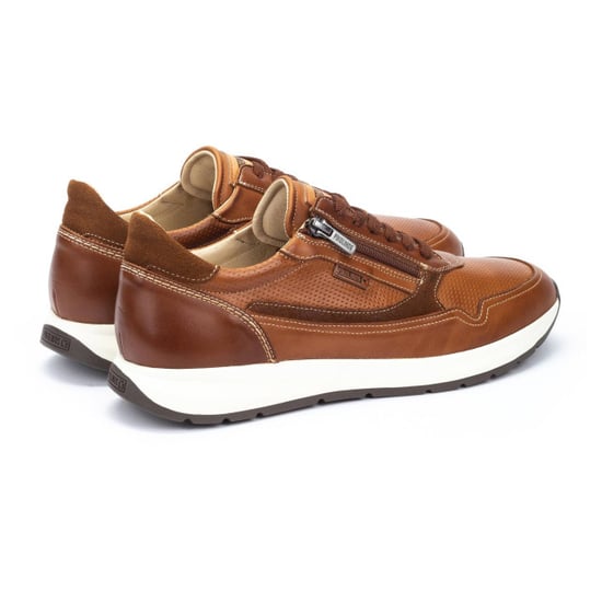 Pikolinos Herren-Sneaker aus braunem Leder, bequem und tragbar - Getafe - Image 4