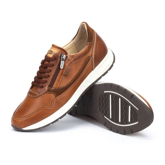 Pikolinos Herren-Sneaker aus braunem Leder, bequem und tragbar - Getafe - Image 5