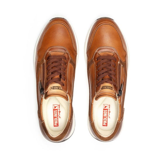 Pikolinos Herren-Sneaker aus braunem Leder, bequem und tragbar - Getafe - Image 6