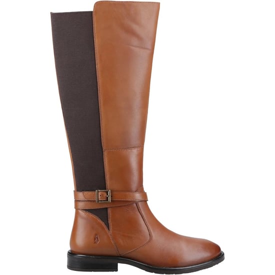 Hush Puppies - "Victoria" Lange Stiefel für Damen, Leder (Hellbraun) - Image 1
